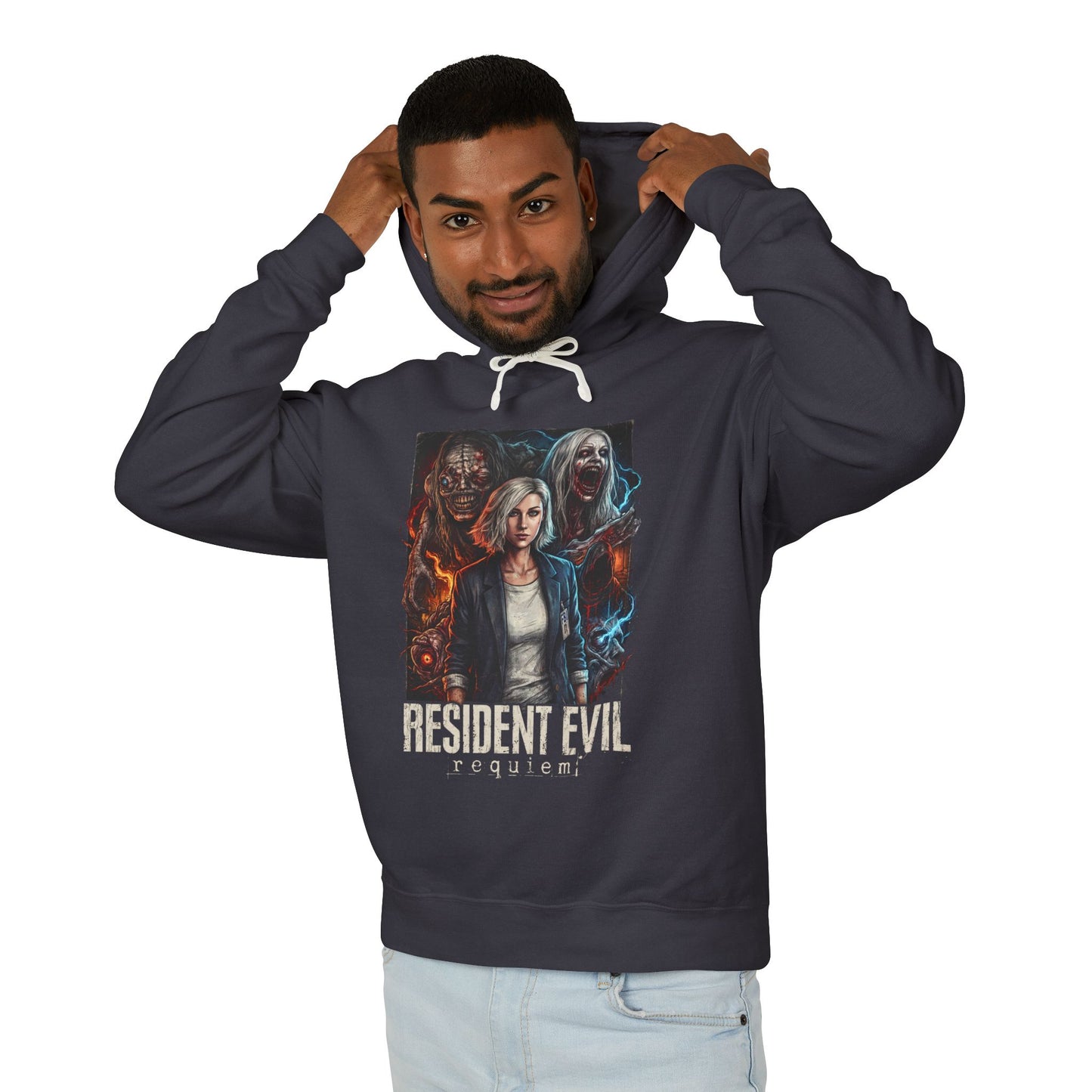Grace Ashcroft Resident Evil Requiem Alyssa Mom Daughter Fan Art Unisex Premium Hoodie