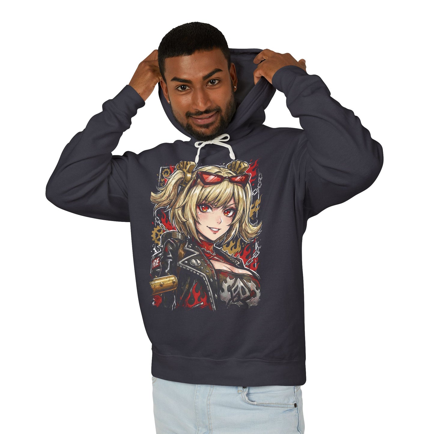 Zenless Zone Zero Burnice White Fire Anomaly Bartender Design Unisex Premium Hoodie