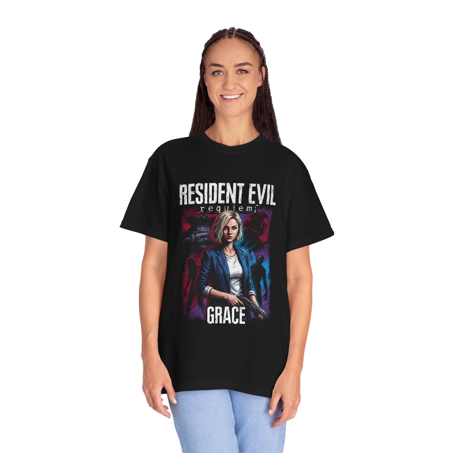 Grace Ashcroft RE9 Deductive Puzzles Laser Microscope Horror Premium T-Shirt