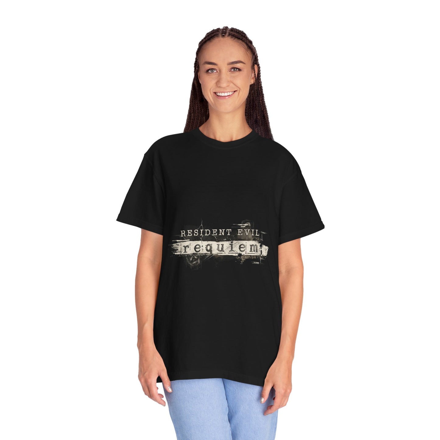 Resident Evil Requiem Capcom 2026 Title Logo Art Premium T-Shirt