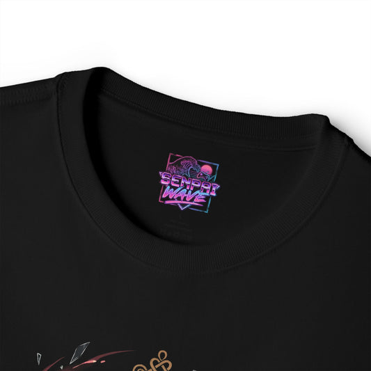 Chaos Zero Nightmare Mei Lin Flying Kick Pink Ribbons Fan Art Oversized T-Shirt