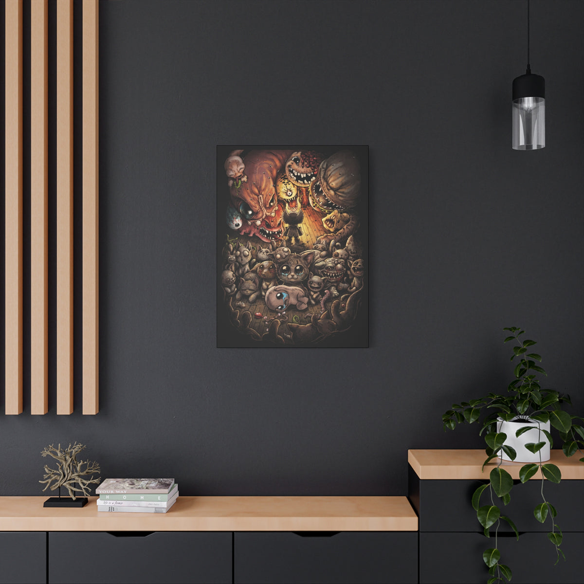 Mewgenics Isaac Easter Egg Catapocalypse Canvas Print