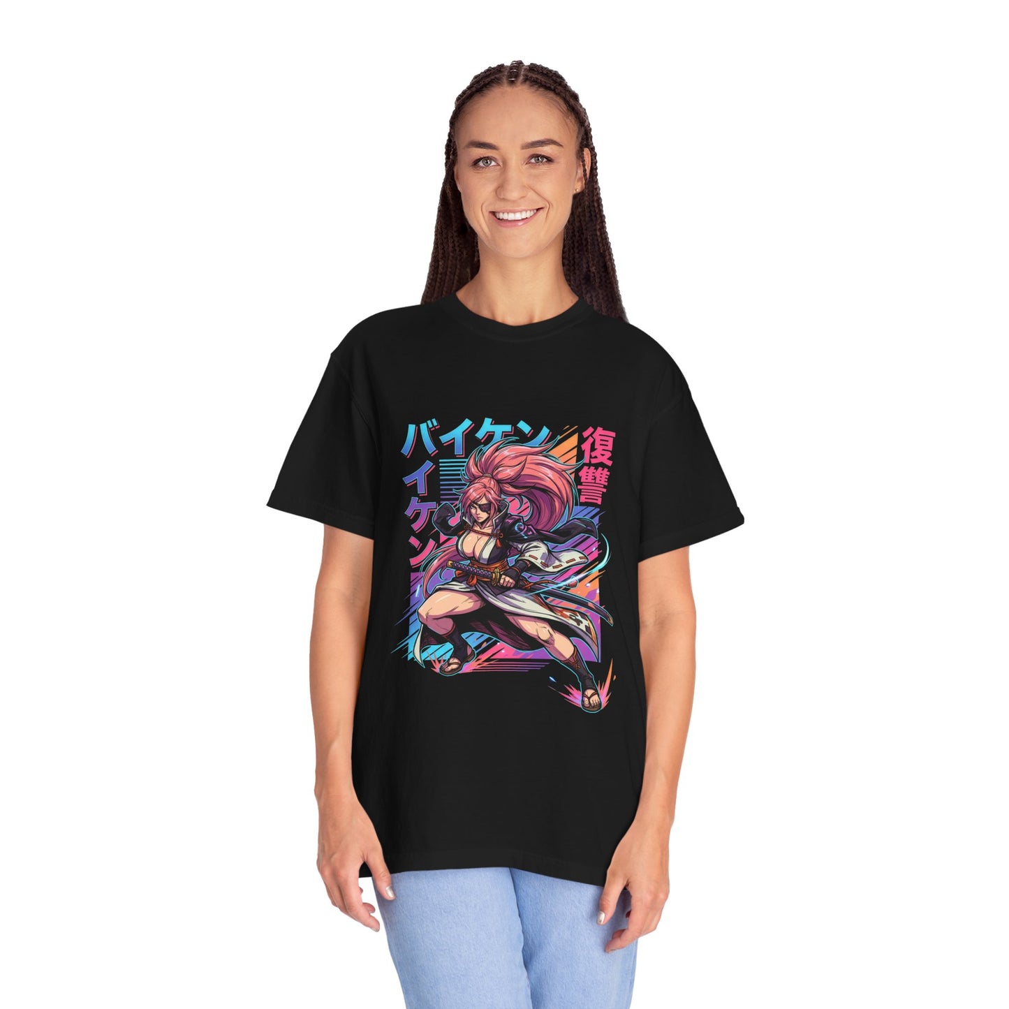 Guilty Gear Baiken Vaporwave Design Premium T-Shirt