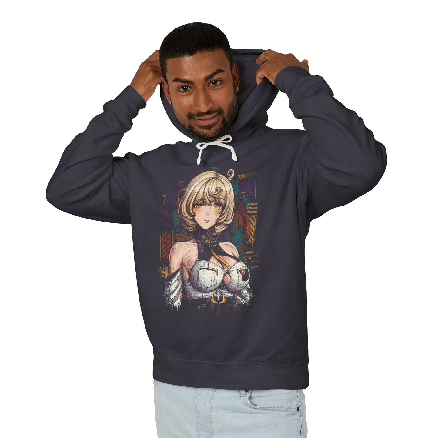 Zenless Zone Zero Yidhari Murphy Black Hat White Outfit Vaporwave Unisex Premium Hoodie