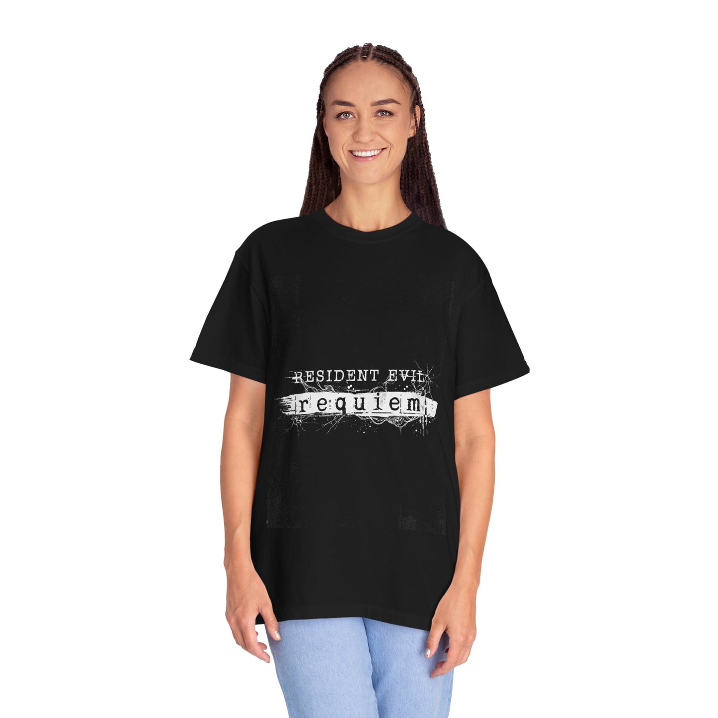 Resident Evil 9 Requiem Logo Dark Horror Aesthetic Icon Premium T-Shirt