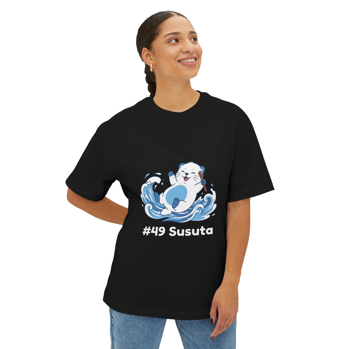 Susuta Aniimo Minimalist Creature Art - Oversized Premium Tee