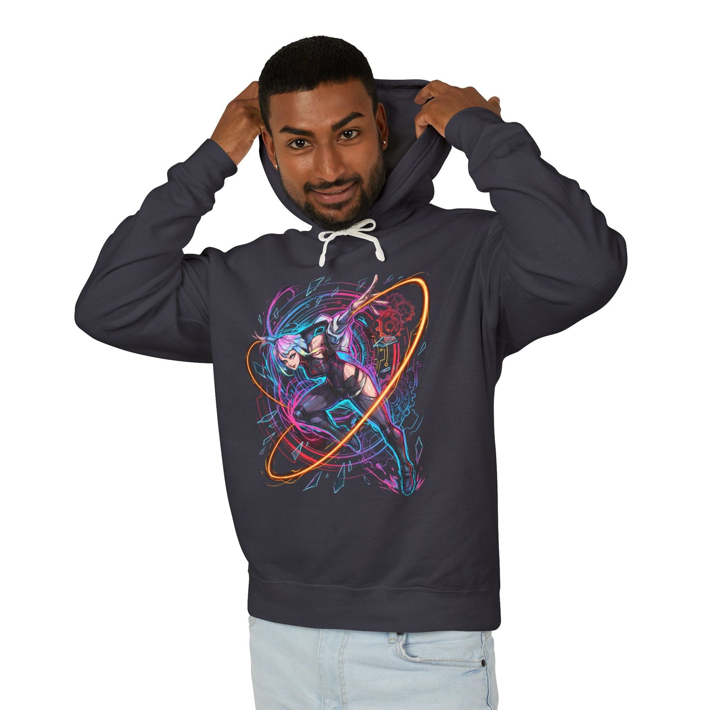 Cyberpunk Edgerunners Lucy Moon Gazing Dreamer Portrait Unisex Premium Hoodie