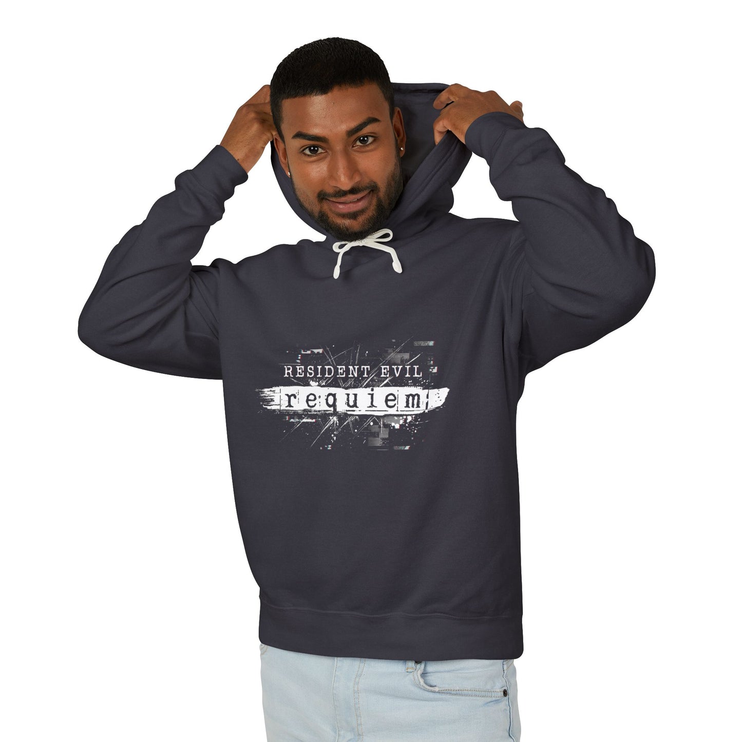 Resident Evil Requiem Official Logo 2026 Capcom Horror Design Unisex Premium Hoodie