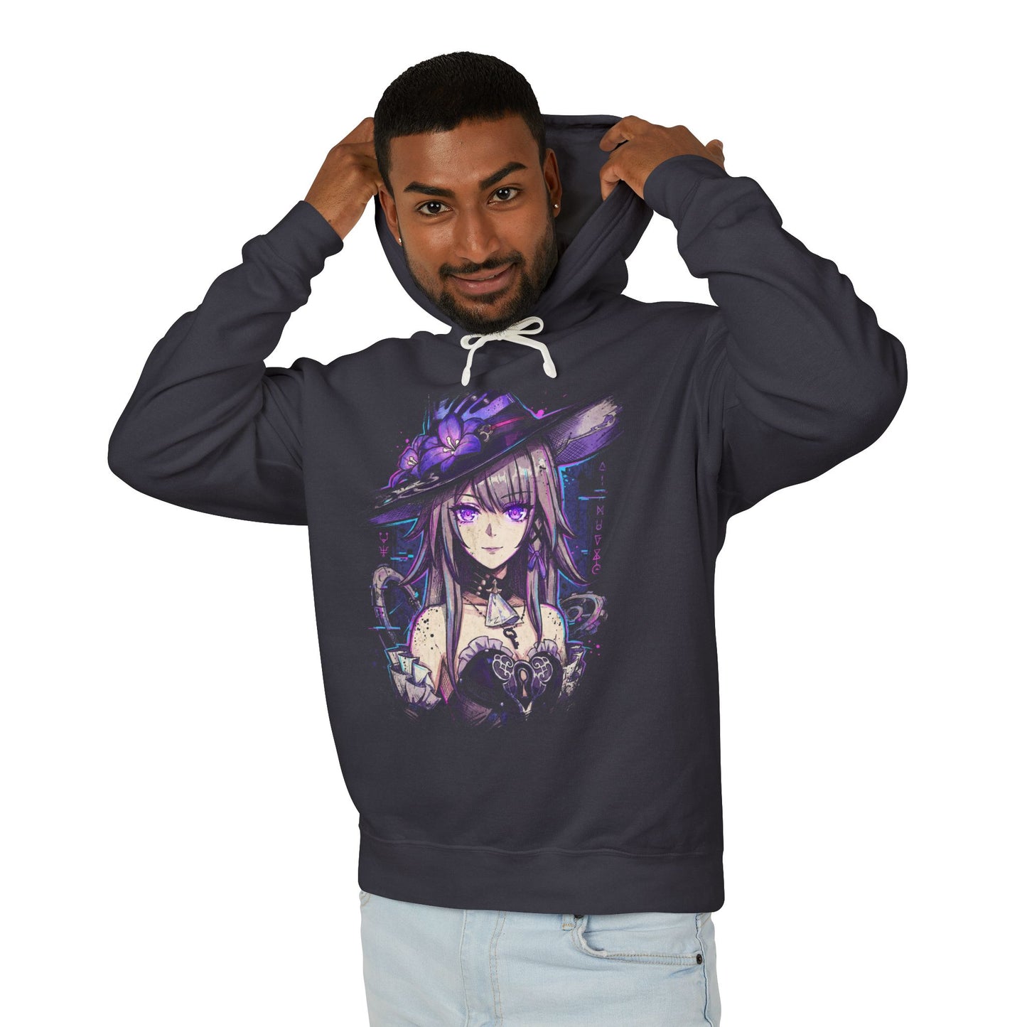 HSR The Herta Simulated Universe Creator Silver Hair Red Eyes Portrait Unisex Premium Hoodie