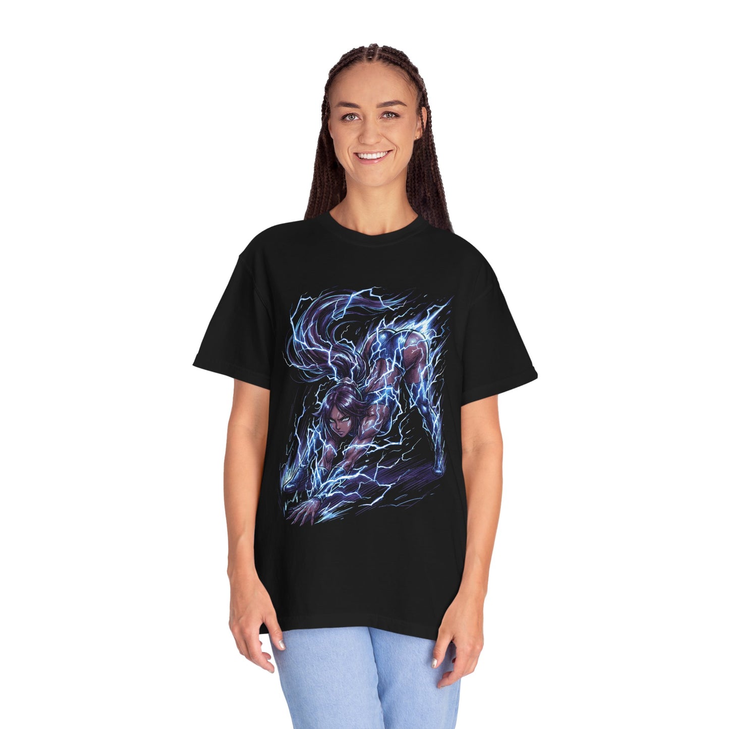 Yoruichi Shihouin Bleach Hand-to-Hand Combat Speed Demon Portrait Premium T-Shirt