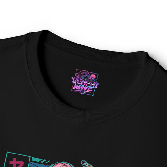 Zenless Zone Zero Yanagi Teal Neon Naginata Fan Art Oversized T-Shirt