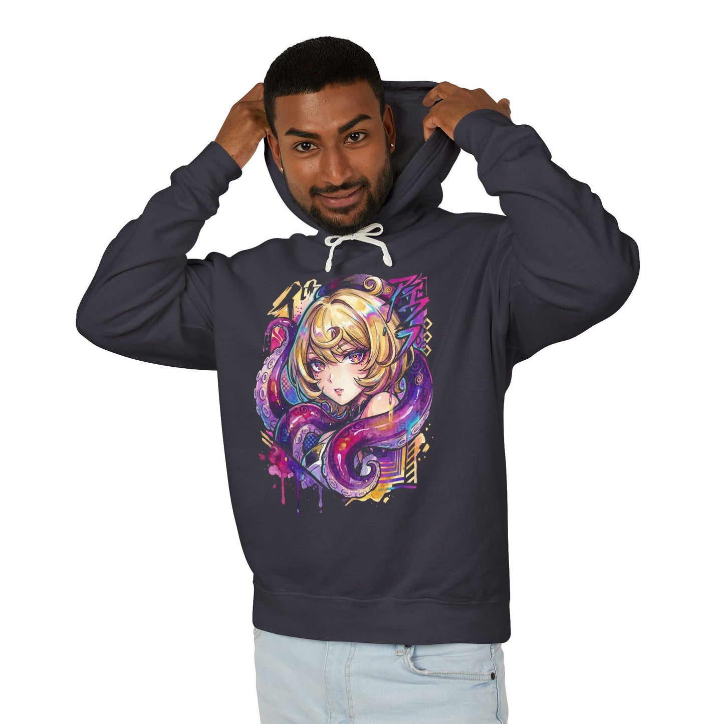 ZZZ Yidhari Ice Rupture Spook Shack Vaporwave Retro Portrait Unisex Premium Hoodie