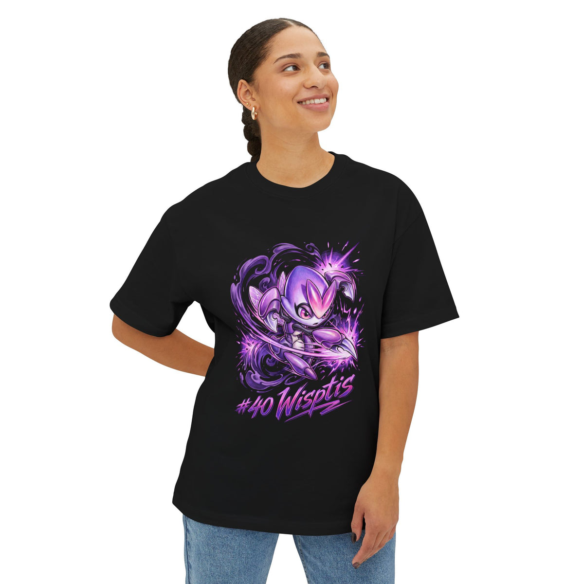 Wisptis Aniimo Elemental Burst Creature Art - Oversized Premium Tee