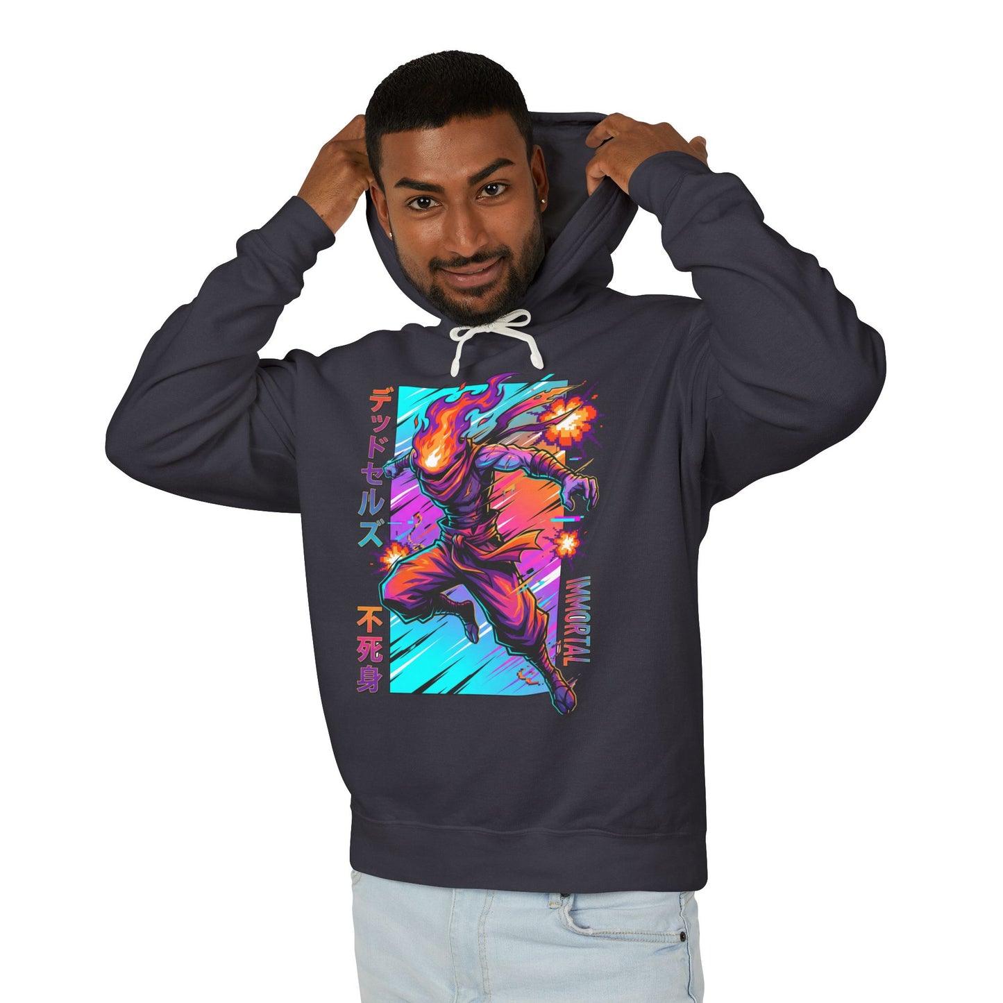 Dead Cells The Beheaded Retro Indie Pixel Art Design Unisex Premium Hoodie