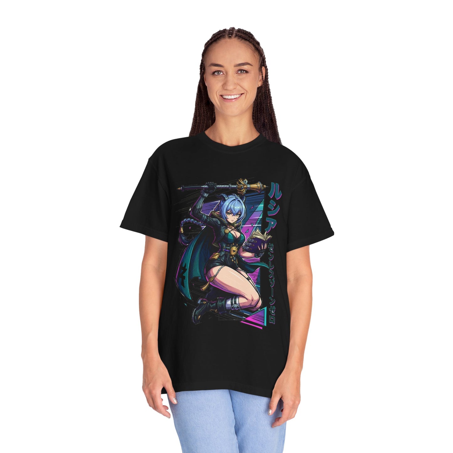 Synth Retrowave Lucia Elowen Zenless Zone Zero Art Premium T-Shirt