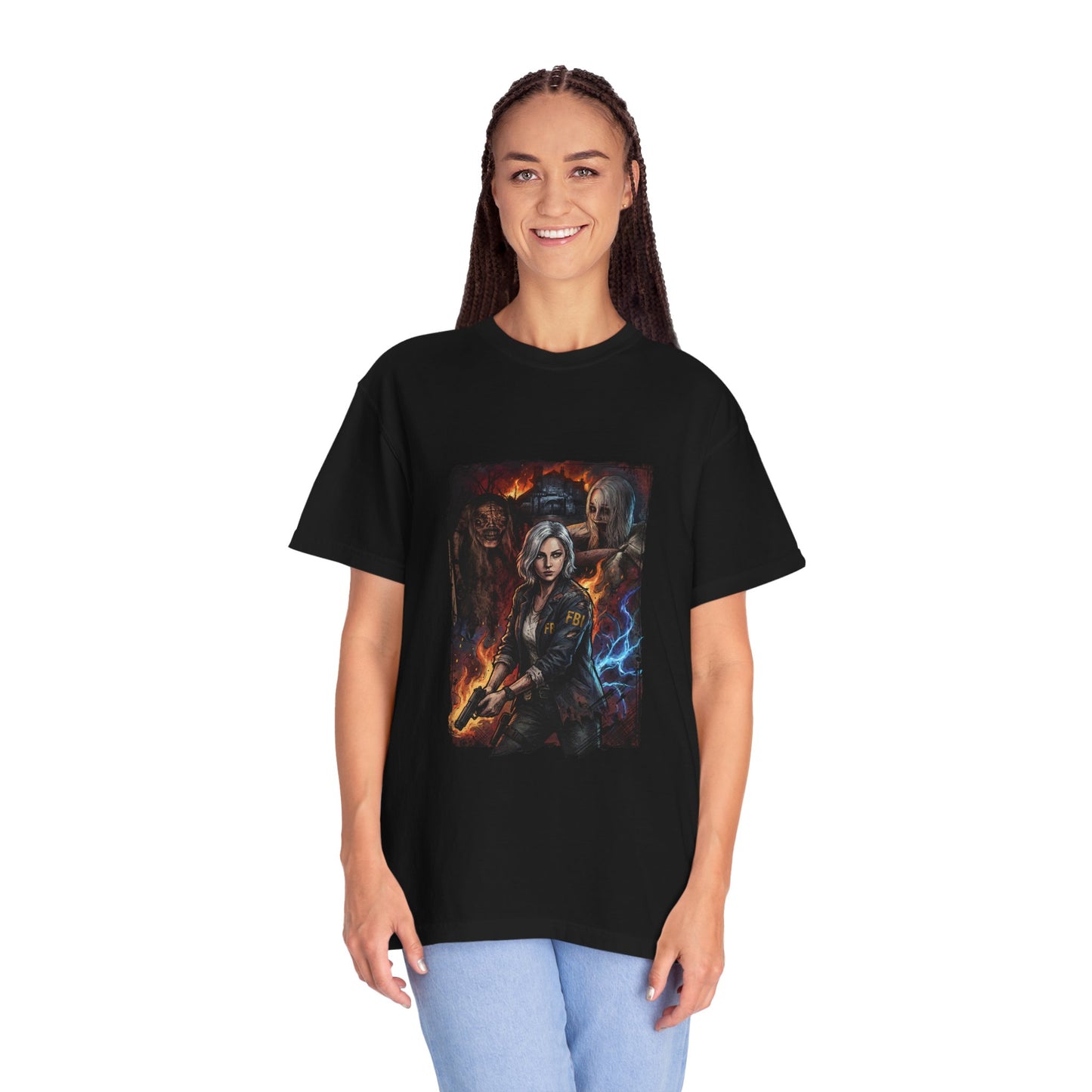 RE Requiem Grace Ashcroft Bookworm Analyst Tense Stealth Portrait Premium T-Shirt