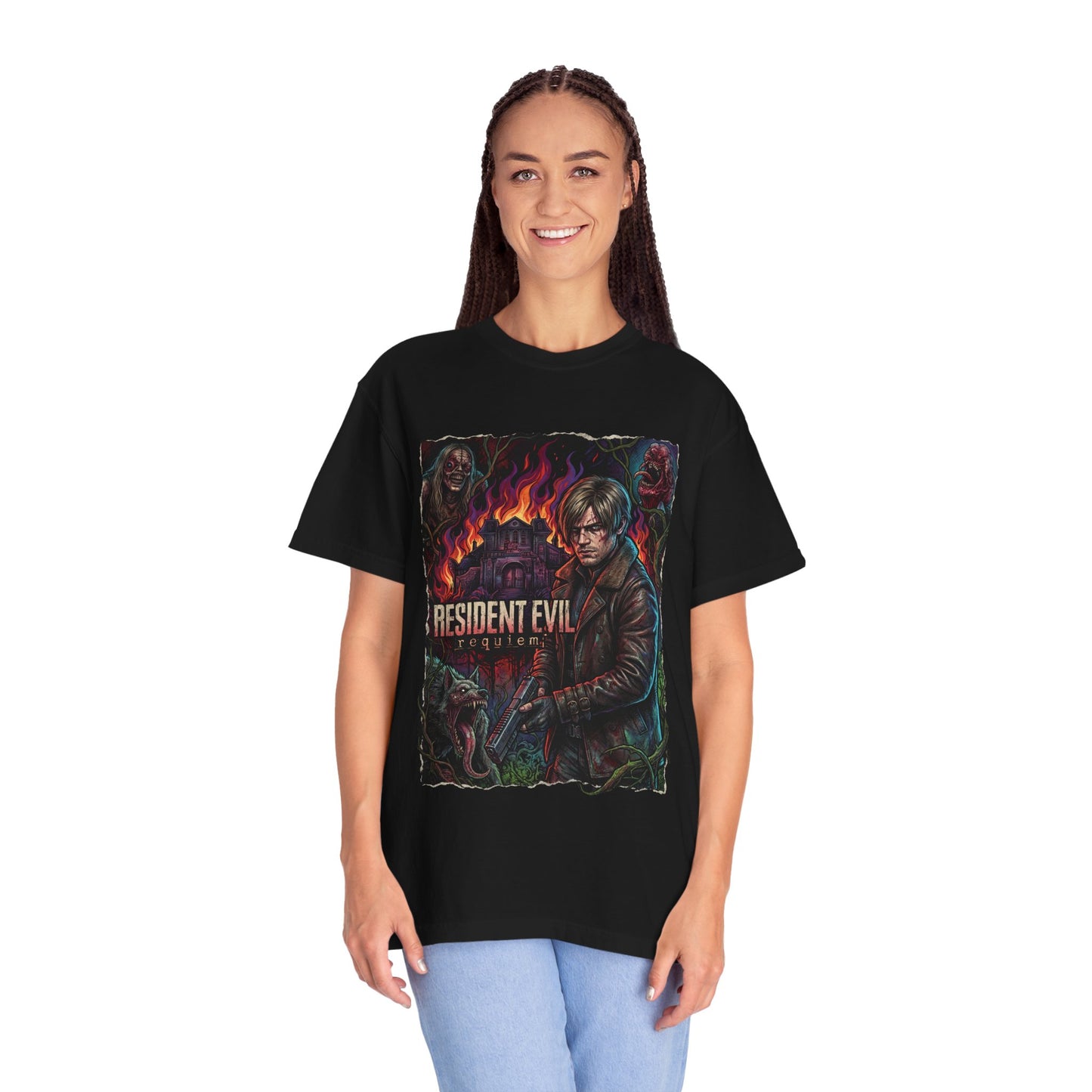 Resident Evil 9 Leon Kennedy DSO Agent Raccoon Legacy Horror Premium T-Shirt