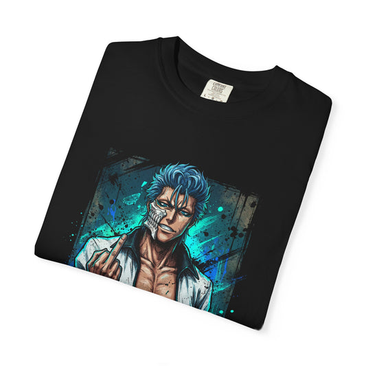 Blue Haired Panther Warrior Hollow Mask Sexta Rank Claw Strike Fan Art Portrait Premium T-Shirt