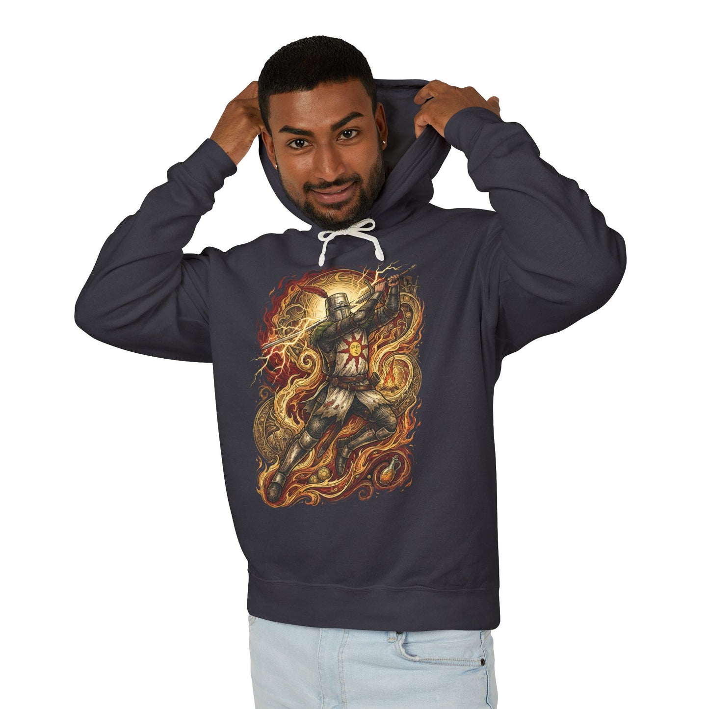 Astora Knight Solaire Praise the Sun Design Unisex Premium Hoodie