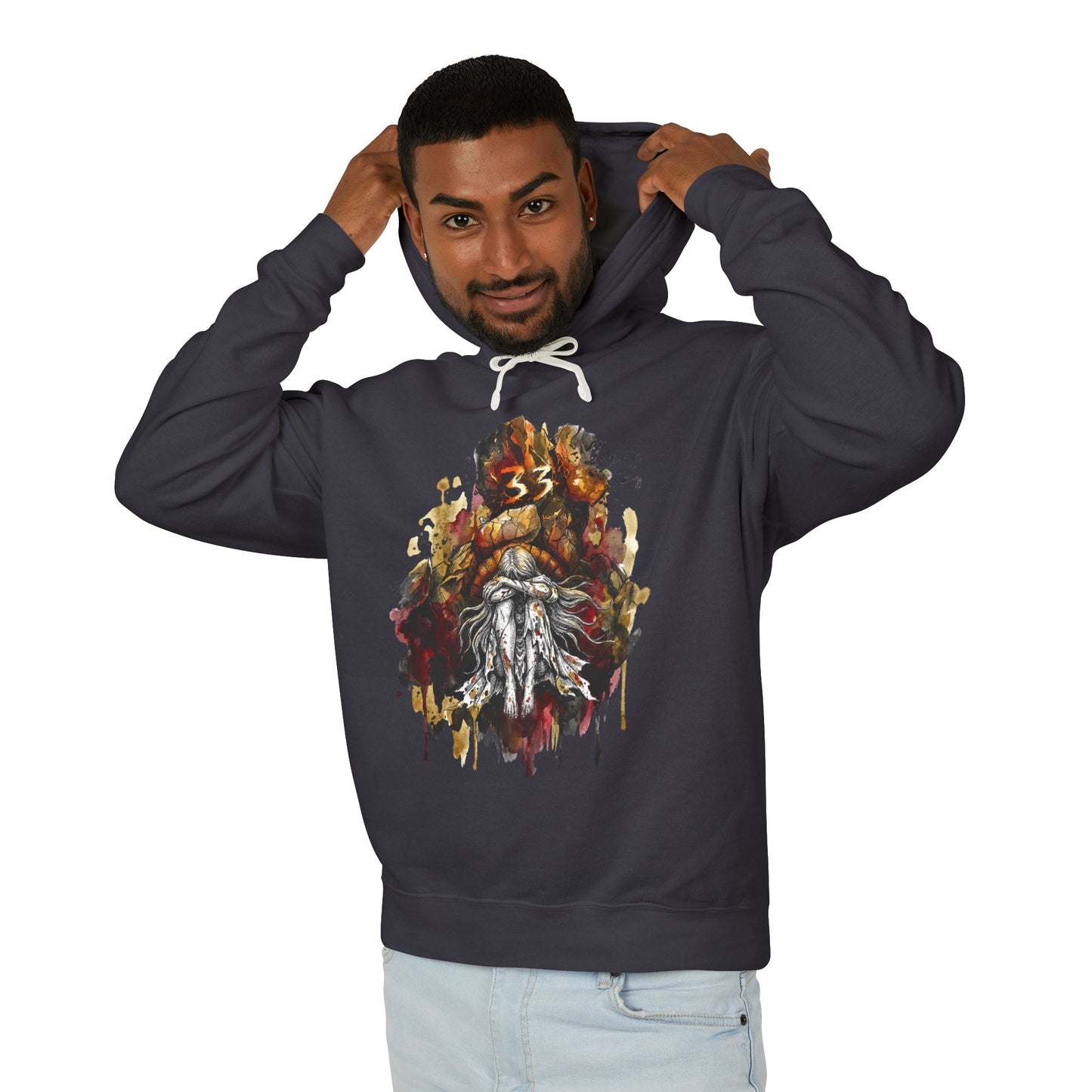 Clair Obscur Paintress Gommage Curse Retro Pixel Design Unisex Premium Hoodie