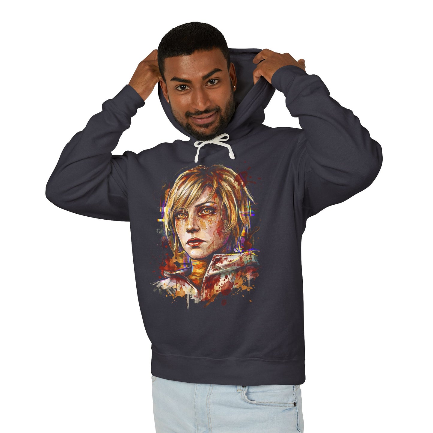 Heather Cheryl Mason Silent Hill 3 Plaid Skirt Combat Boots Art Unisex Premium Hoodie