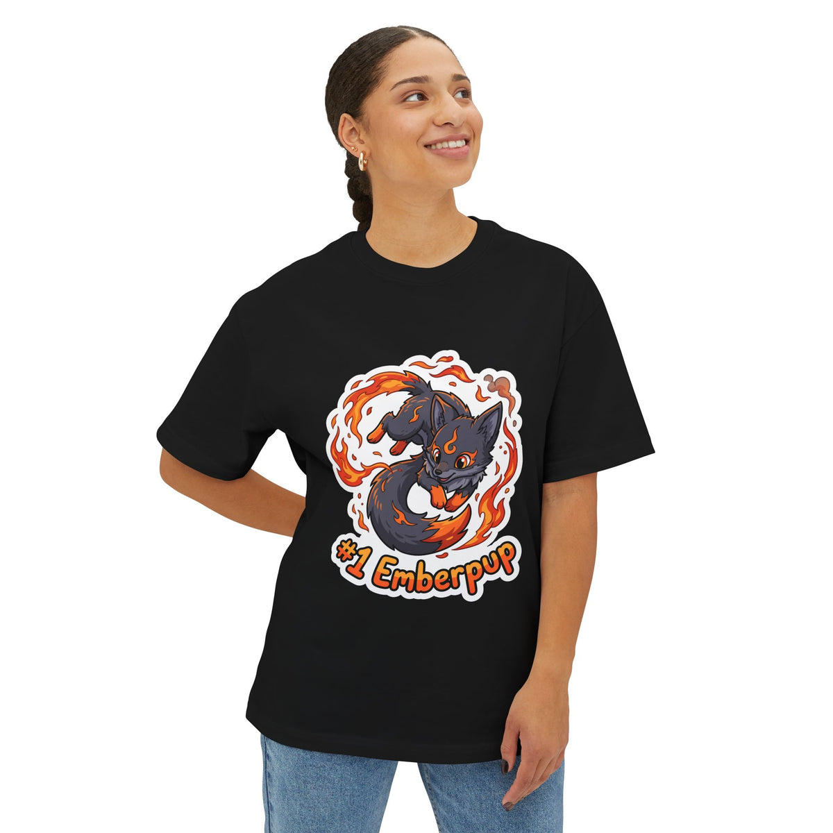 Emberpup Aniimo Sticker Art Creature Art - Oversized Premium Tee
