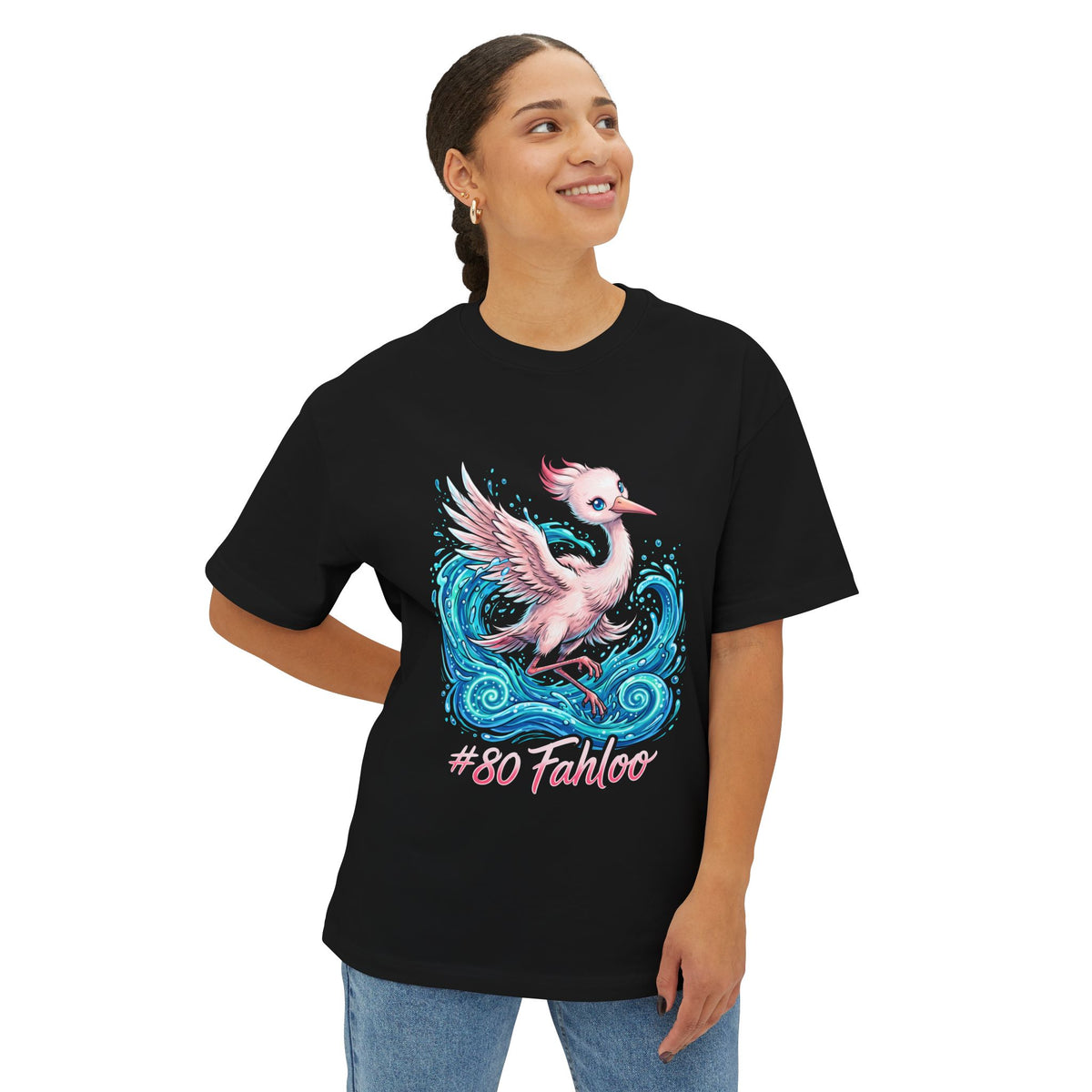 Fahloo Aniimo Elemental Burst Creature Art - Oversized Premium Tee