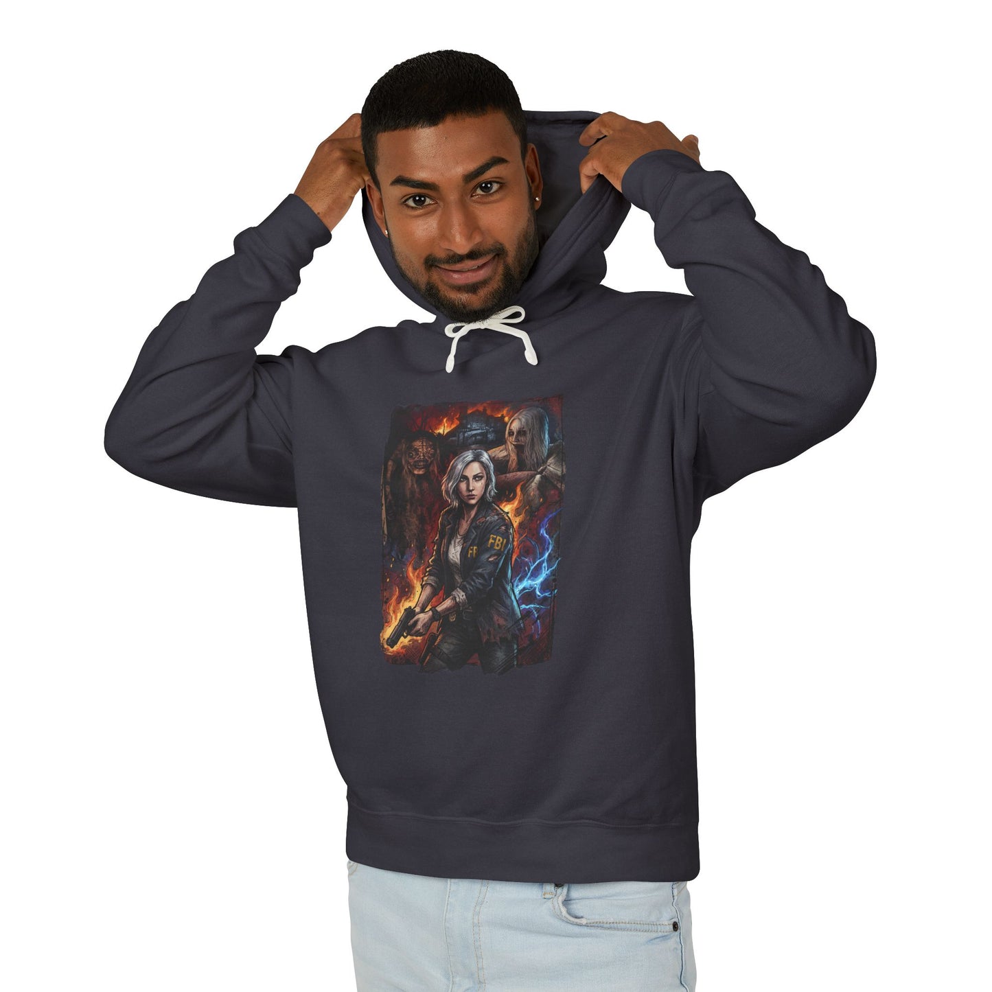 RE Requiem Grace Ashcroft Bookworm Analyst Tense Stealth Portrait Unisex Premium Hoodie