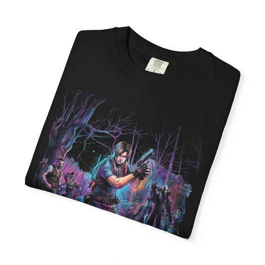 Resident Evil 1996 Original Mansion Zombie Retro Box Art Fan Illustration Premium T-Shirt