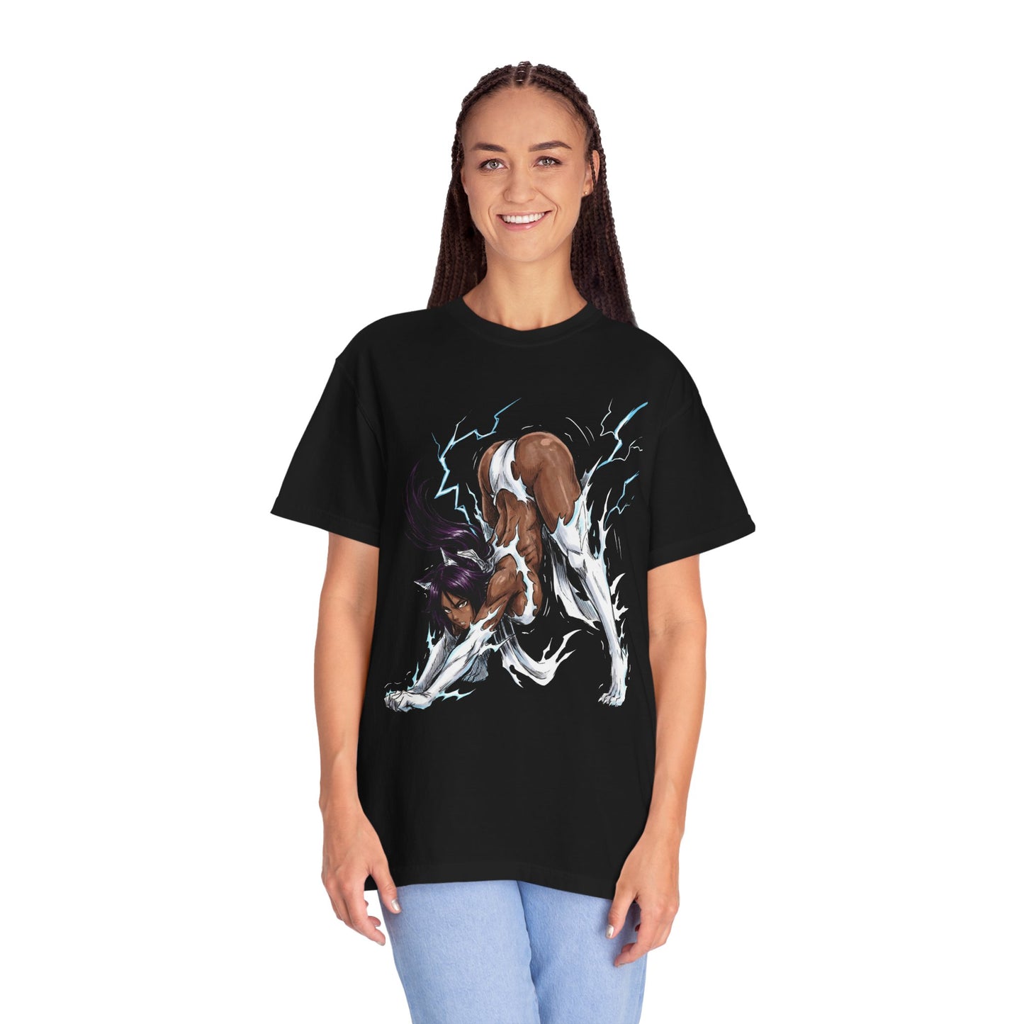 Bleach Yoruichi Shihouin Flash Goddess Martial Arts Master Design Premium T-Shirt