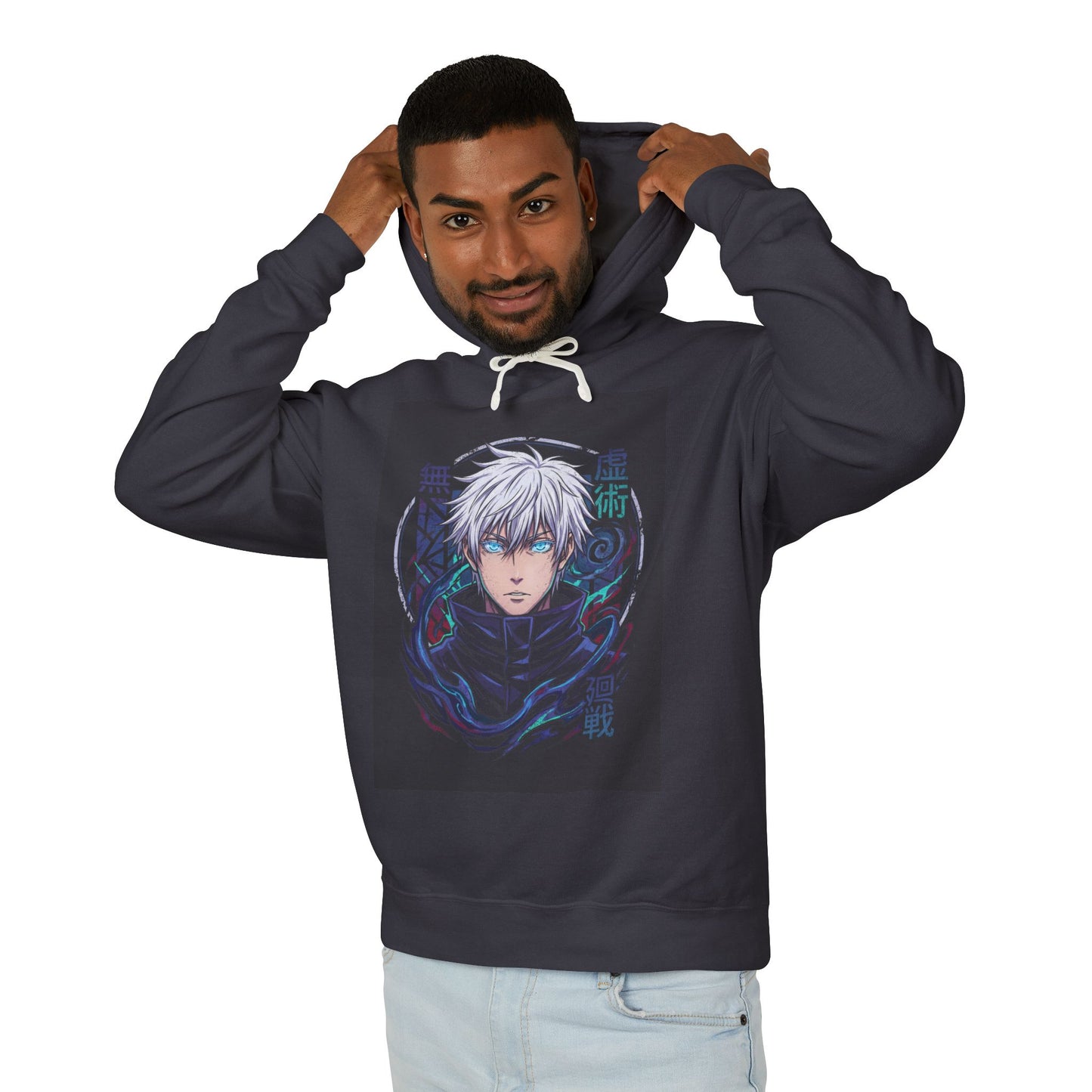 Jujutsu Kaisen Gojo Domain Expansion Unlimited Void Art Unisex Premium Hoodie