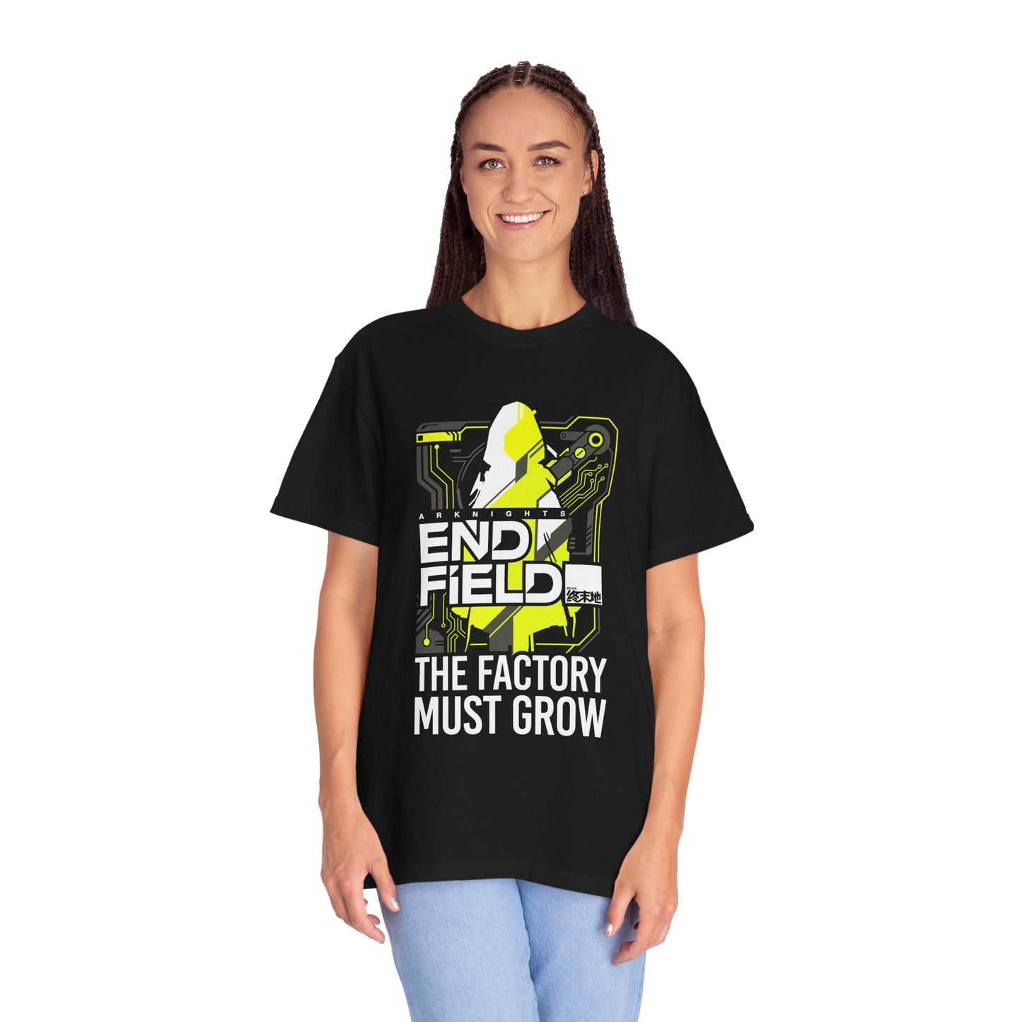Arknights Endfield The Factory Must Grow Meme Factory Expansion Automation Endless Build Premium T-Shirt