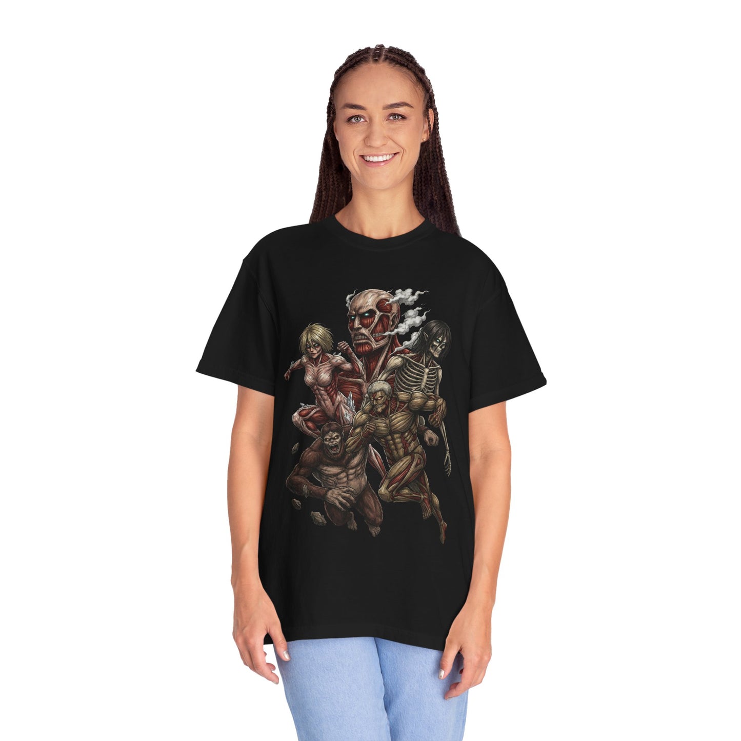 Attack on Titan Nine Titans Epic Collage Design Premium T-Shirt
