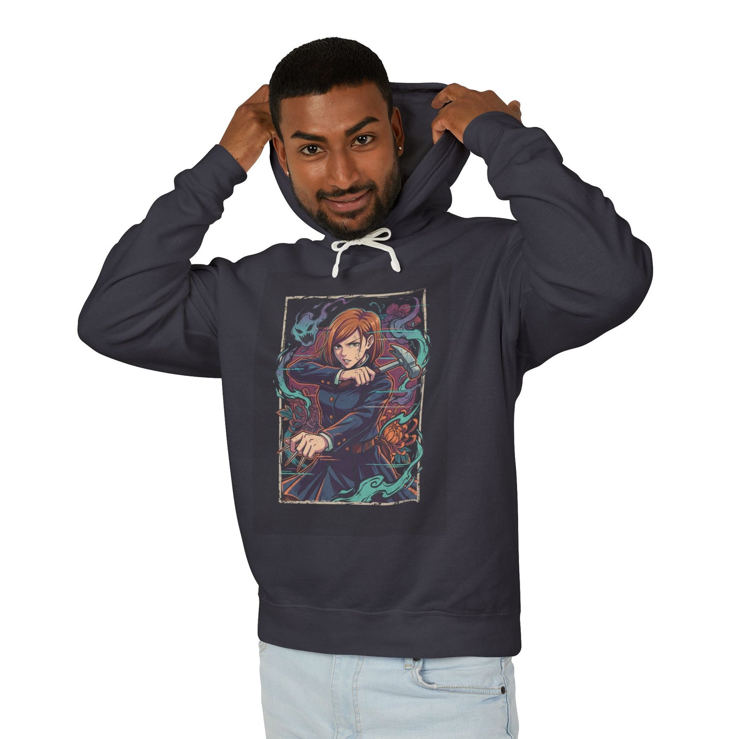 Nobara Kugisaki JJK Strong Female Fighter Icon Unisex Premium Hoodie
