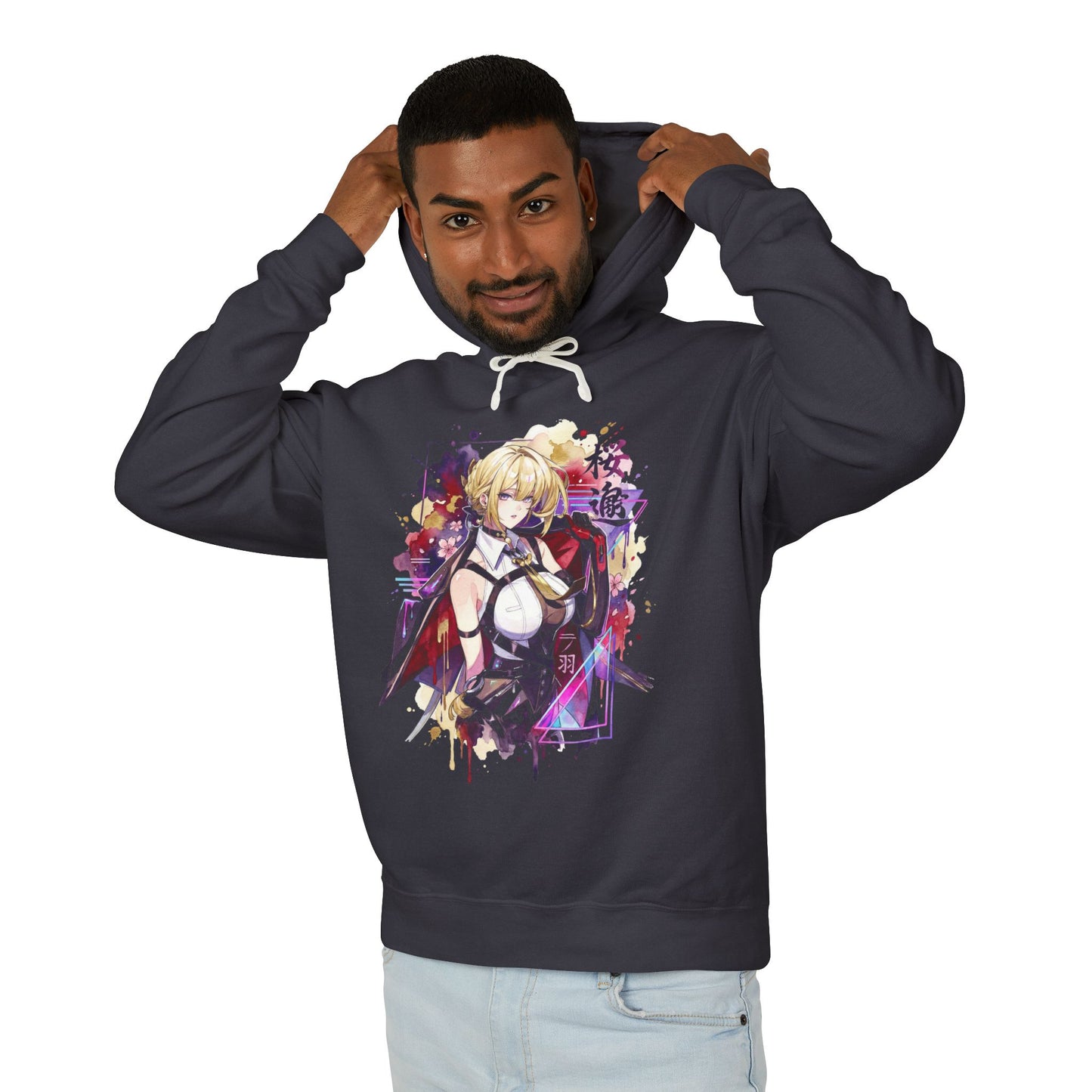 Evelyn Chevalier ZZZ Red Burning Tethers Portrait Unisex Premium Hoodie
