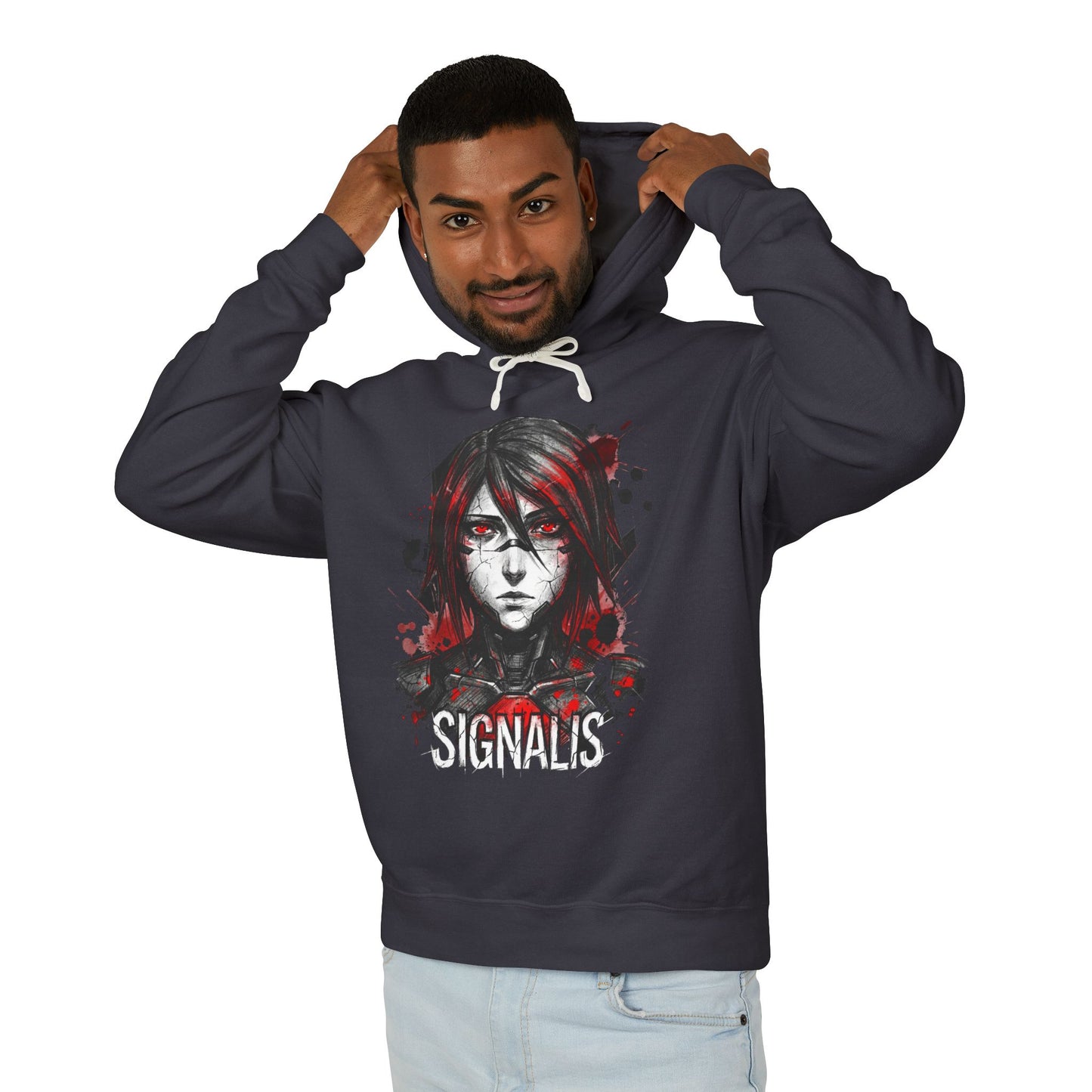 Signalis Technician Replika Search Lost Dreams Retro Icon Unisex Premium Hoodie