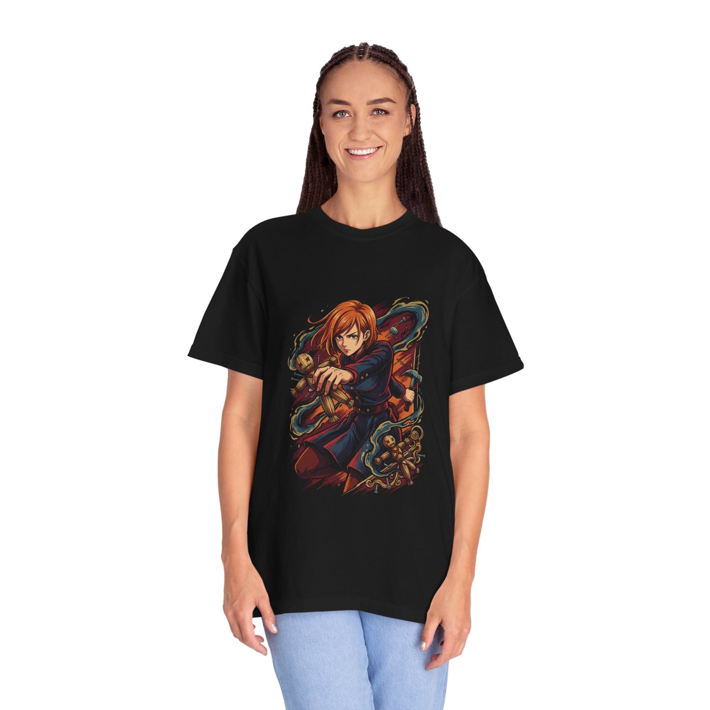 Jujutsu Kaisen Nobara Kugisaki Hammer Nails Portrait Premium T-Shirt