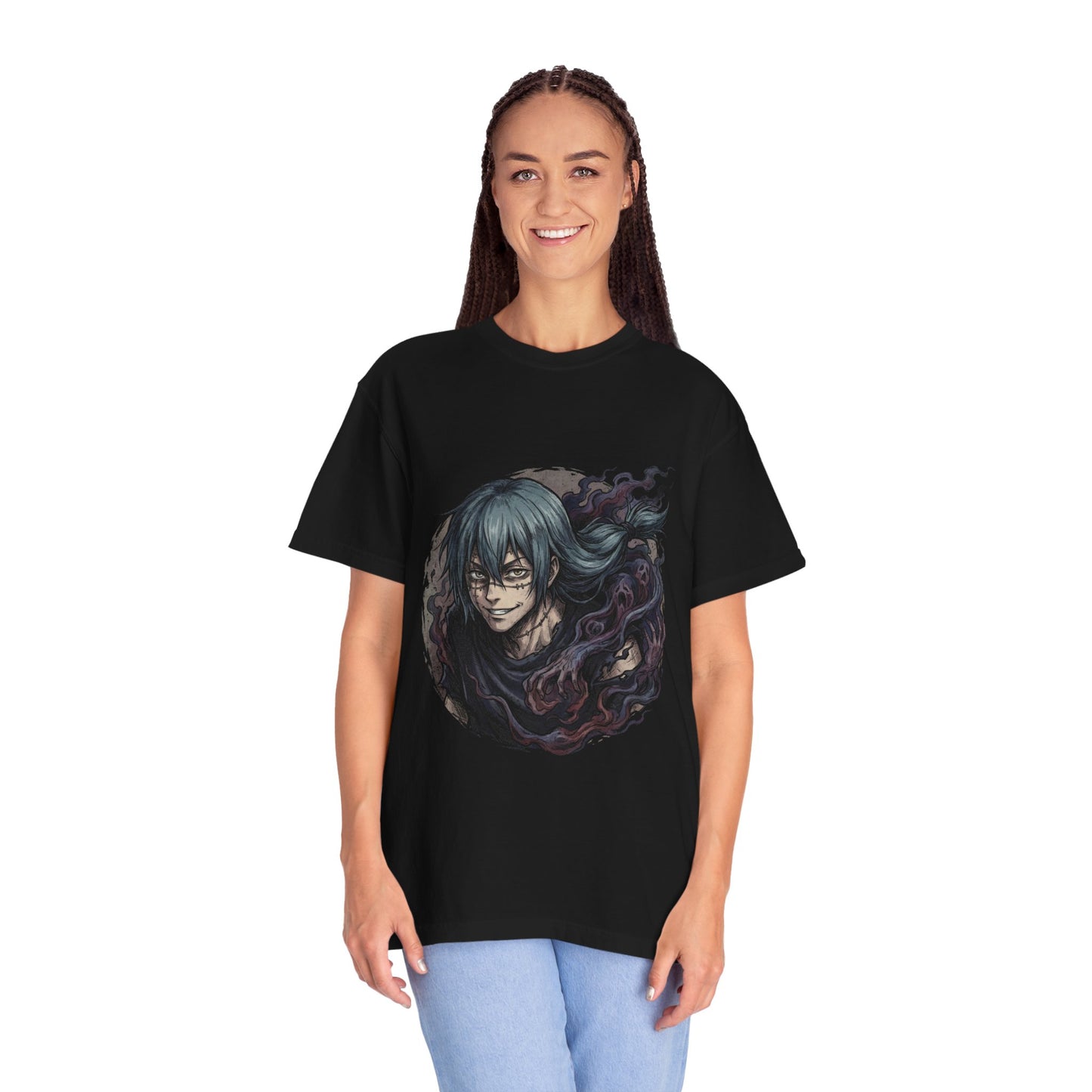 Jujutsu Kaisen Mahito Patchwork Stitches Grey Hair Design Premium T-Shirt