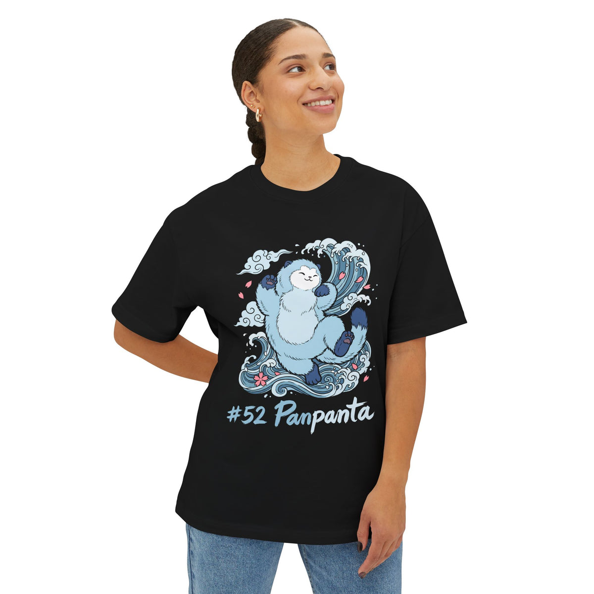 Panpanta Aniimo Ukiyo-e Creature Art - Oversized Premium Tee