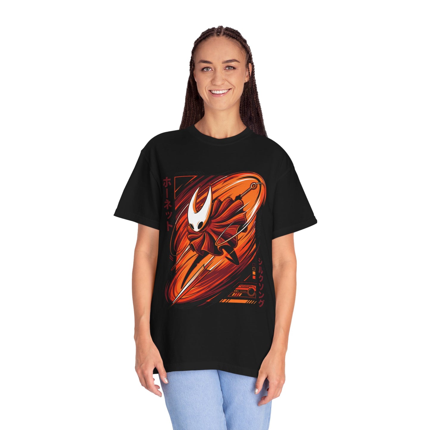 Hornet Hollow Knight Silksong Synthwave Art Premium T-Shirt