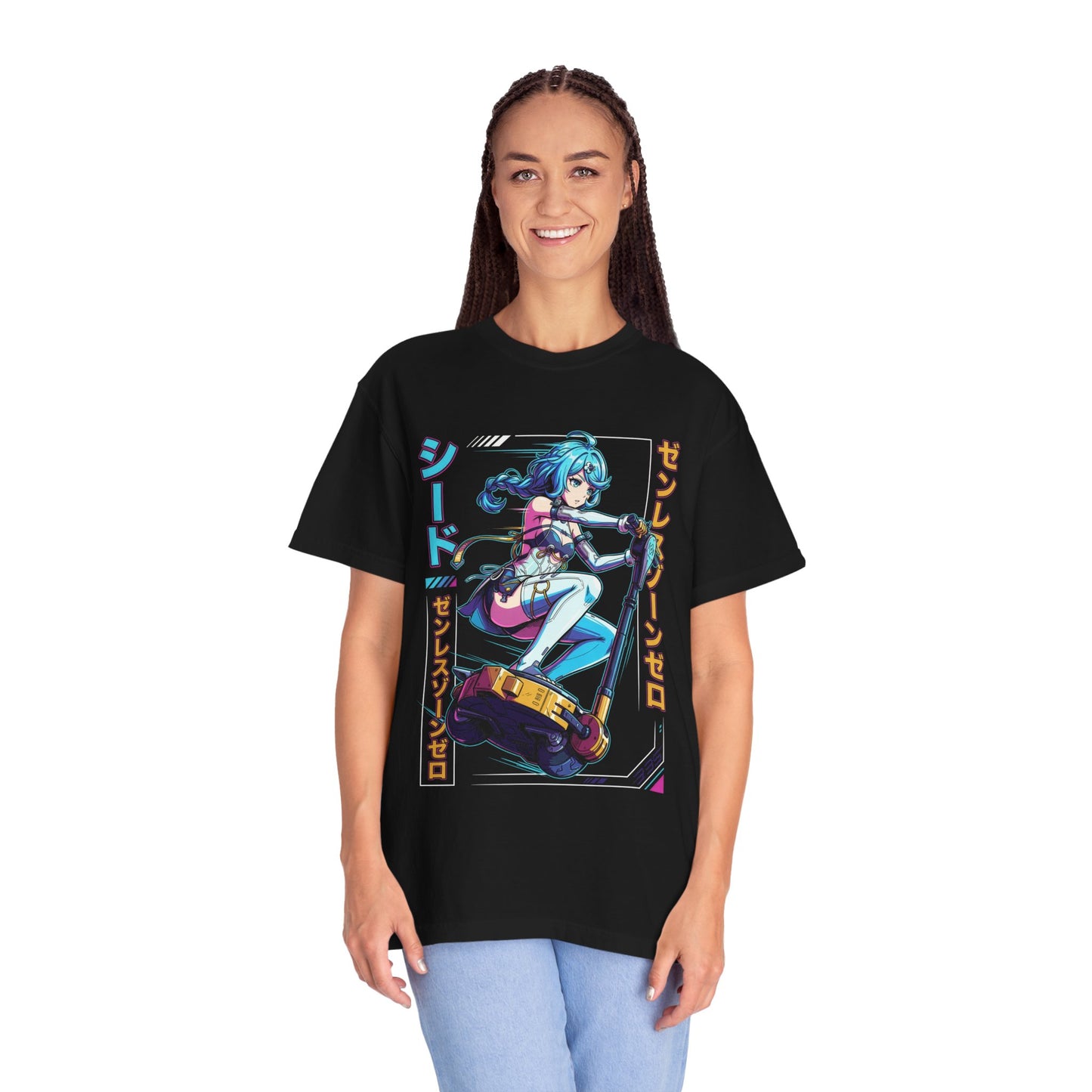 Zenless Zone Zero Seed Vaporwave Neon Pilot Portrait Premium T-Shirt