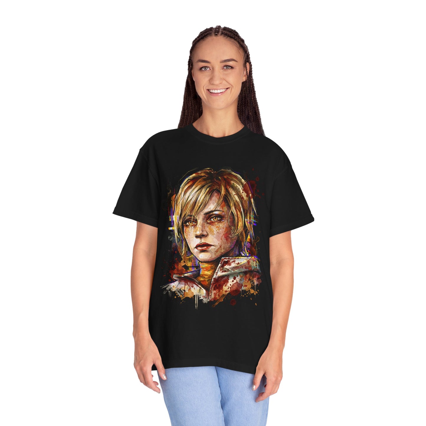 Heather Cheryl Mason Silent Hill 3 Plaid Skirt Combat Boots Art Premium T-Shirt