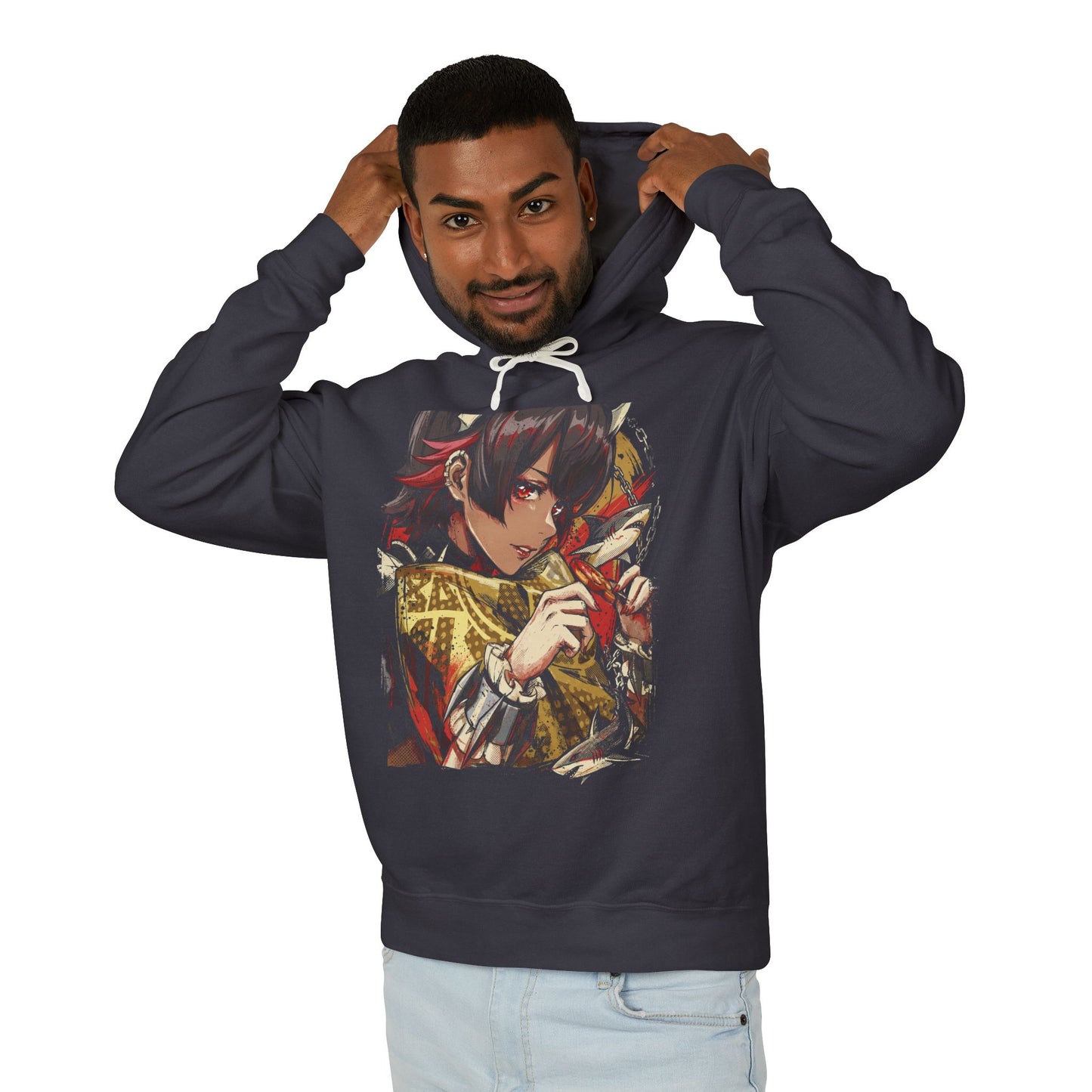 Ellen Joe ZZZ Shark Tail Scissors Maid Outfit Art Unisex Premium Hoodie