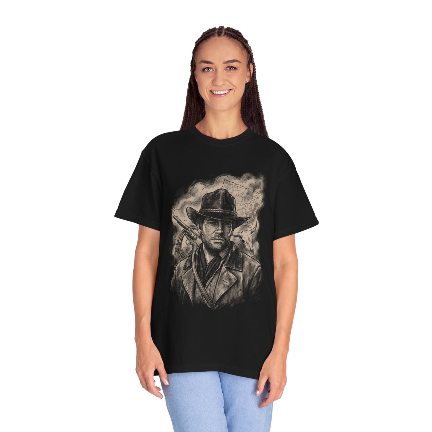 Red Dead Redemption 2 Arthur Morgan Outlaw Legacy Portrait Premium T-Shirt