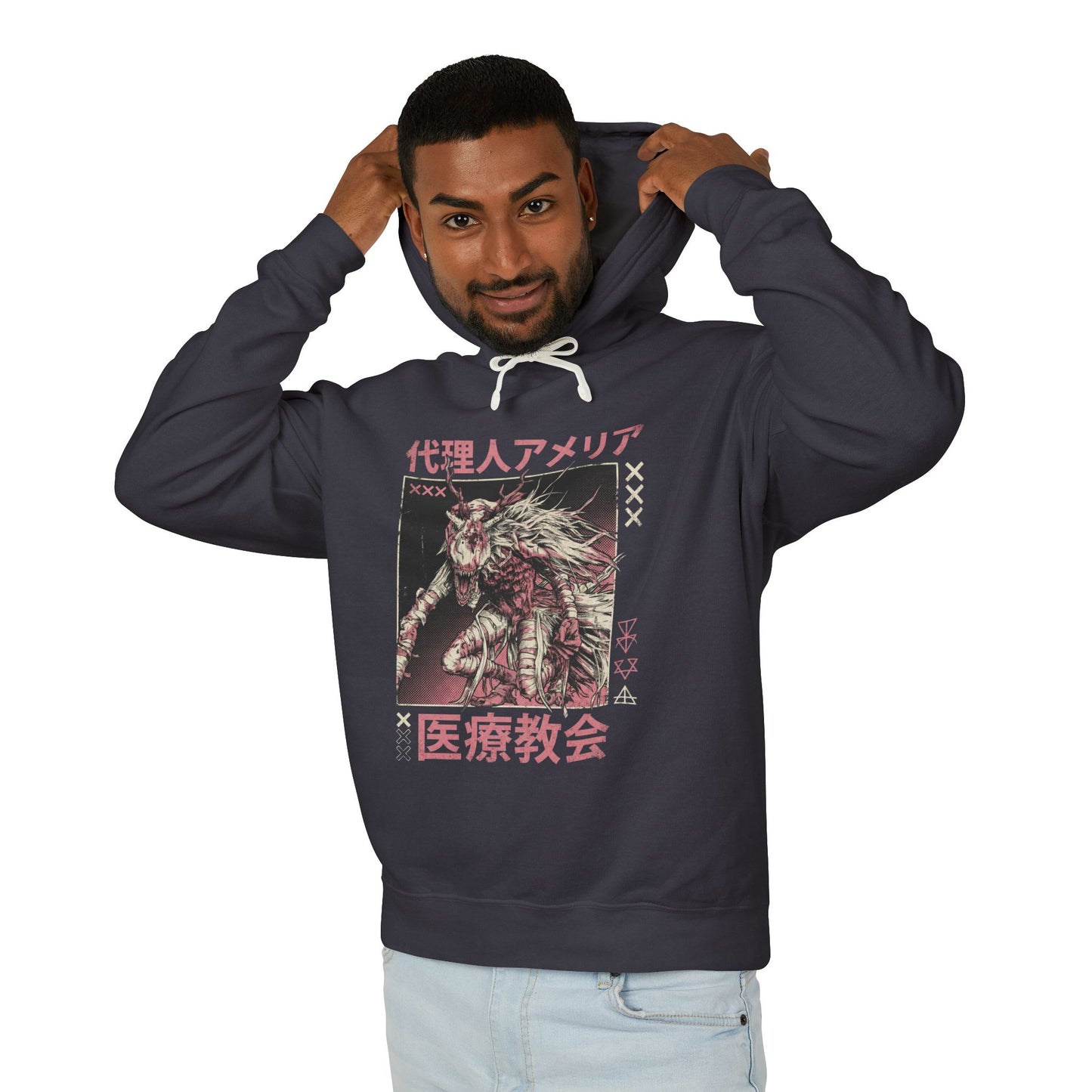 Vicar Amelia Bloodborne Grand Cathedral Prayer Gold Pendant Art Unisex Premium Hoodie