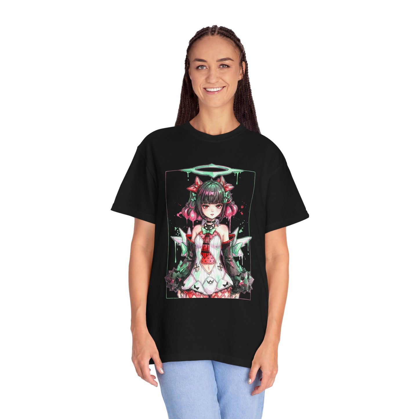 ZZZ Nangong Yu Angels of Delusion Leader Vaporwave Retro Portrait Premium T-Shirt