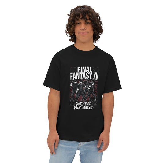 Noctis and the Chocobros Epic Brotherhood Journey Premium Oversized Unisex T-Shirt