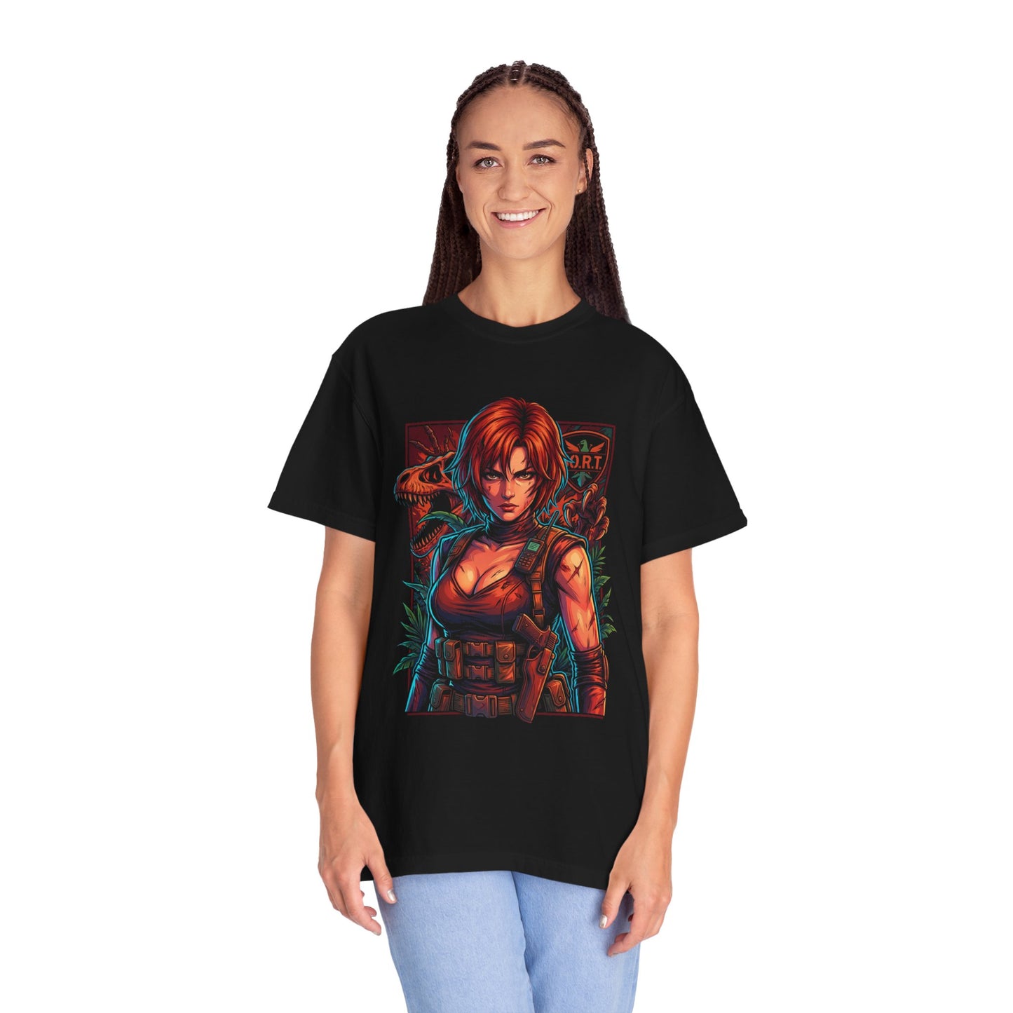 Dino Crisis Regina Tactical Outfit Red Hair Icon Premium T-Shirt