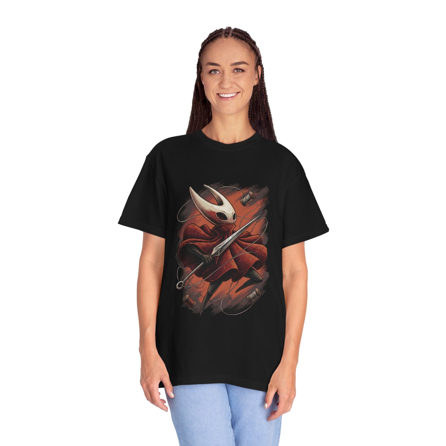 Hollow Knight Silksong Hornet Design Shirt | Silk Dash Protector Fan Tee Premium T-Shirt
