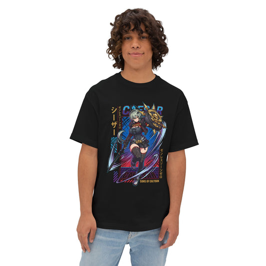 Synthwave Retro Caesar King Zenless Zone Zero Art Premium Oversized Unisex T-Shirt